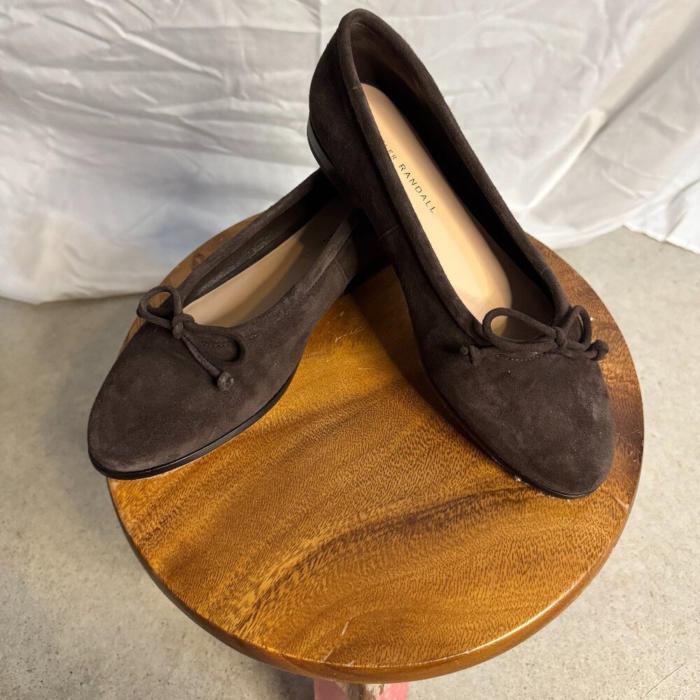 Noelle Brown Suede Ballet Flat | Slip-On Round Toe Flat Shoe